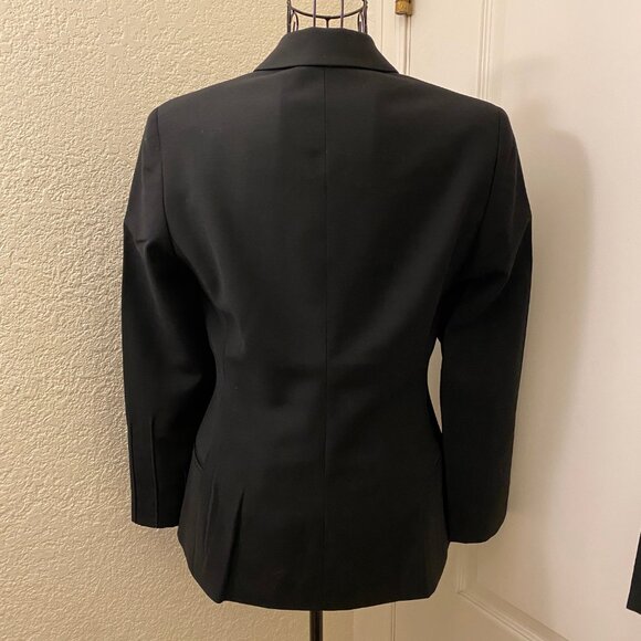 Vintage Excellent Istante Versace 100% Wool Black Skirt Suit Detail Size 4 - Picture 7 of 12